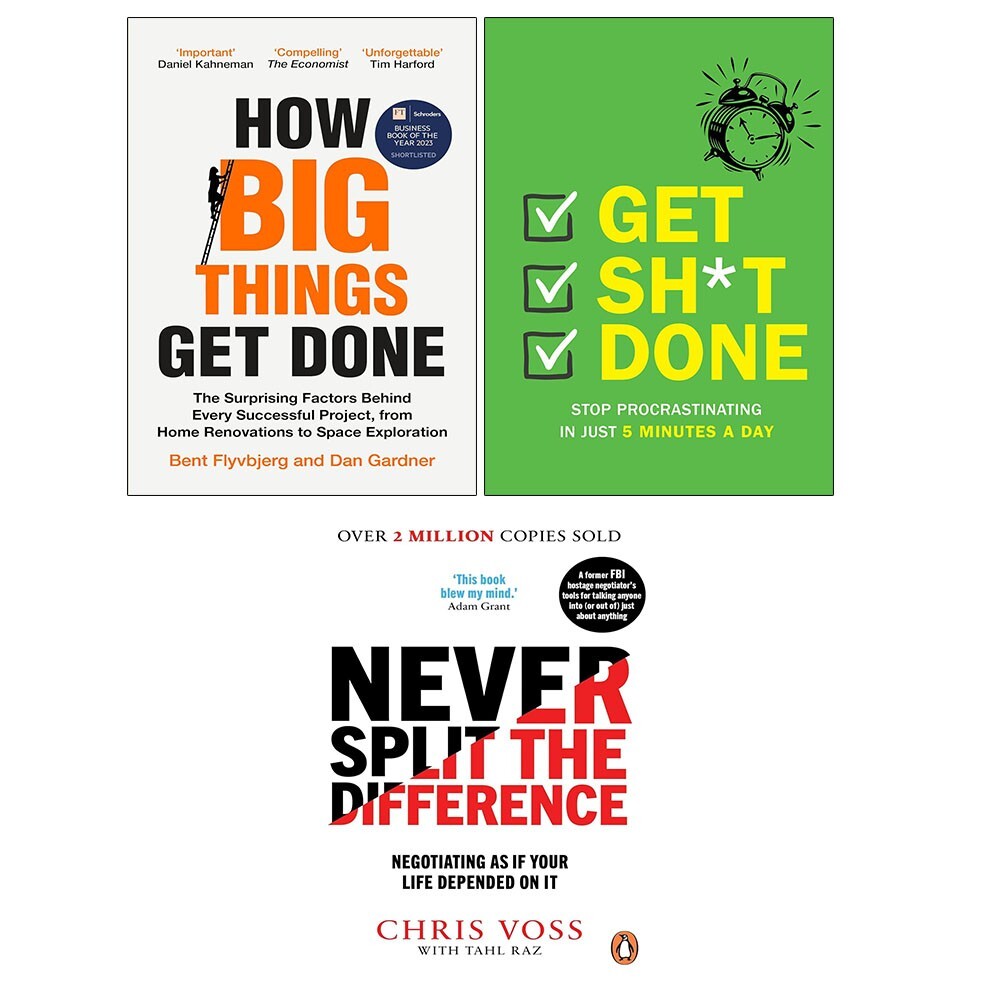 Dan Gardner, Professor Bent Flyvbjerg & Rob Moore & Chartwell Books Unisex How Big Things Get Done, Life Leverage, Get Sh*T Done 3 Books Collection Set - Image 3
