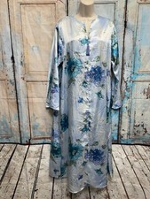 Valerie Stevens Intimates Zipper Front Long House Dress Robe Women s Small - NWT