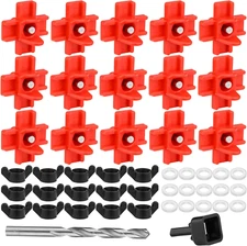 Chicken Water Nipples, 15 Pcs Horizontal Poultry Automatic Waterer Nipples for B