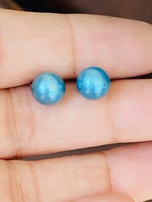 Honora Cultured Teal Blue Pearl Sterling Silver Stud