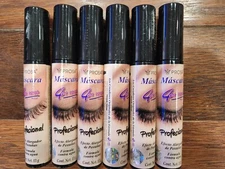 6 PROSA  MASCARA 4 IN 1 PROSA PROFESSIONAL MADE MEXICO BLACK COLOR WATERPROOF