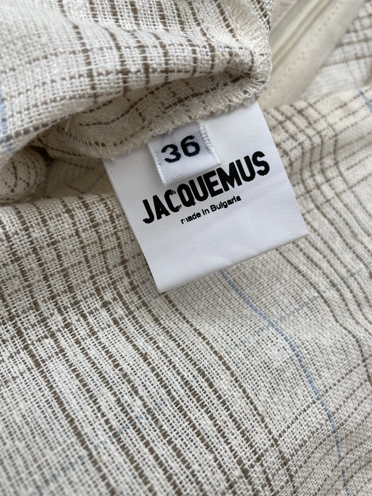 Jacquemus Mini Dress Puffed Sleeve Size: 36