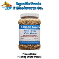 White Worms--Freeze Dried, Great for smaller Tropicals and Marines. JAR