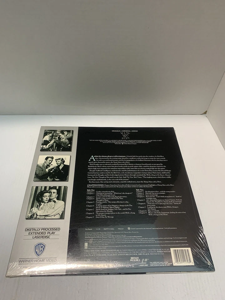 "Young Man with a Horn" Extended Play Laserdisc LD - Kirk Douglas - Image 2 of 2