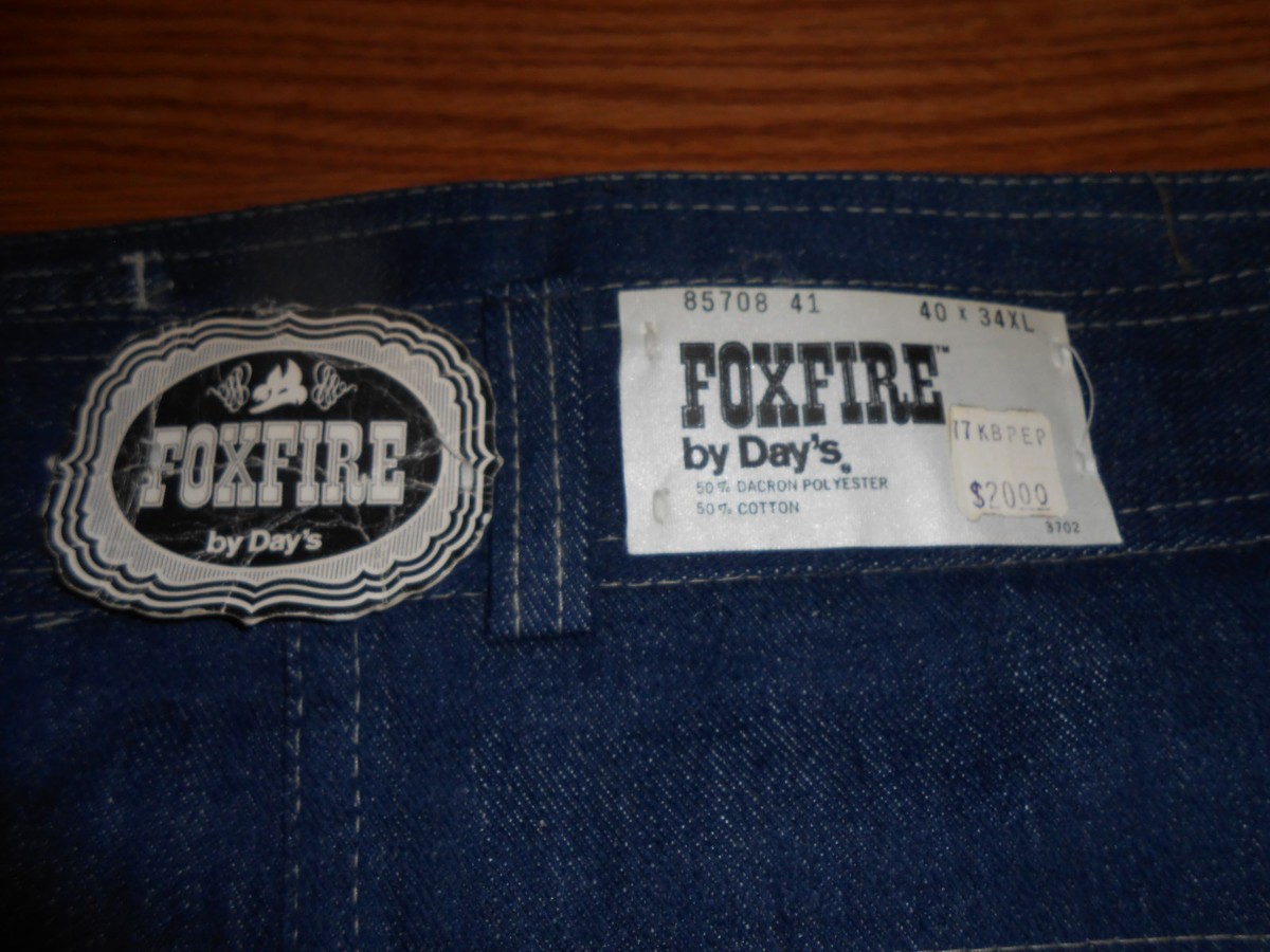 Mens 70-80's Vintage Collectors DAY'S Foxfire 40x34 Blue Soft