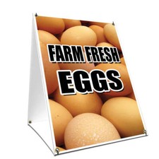 Farm Fresh Eggs Yard Sign  Stake outdoor plastic coroplast window