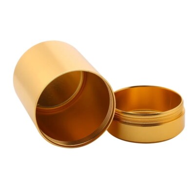 Mini Metall Box Teedose Klein Reise Tragbar Behälter Glas Zucker Kaffee Dose Oder