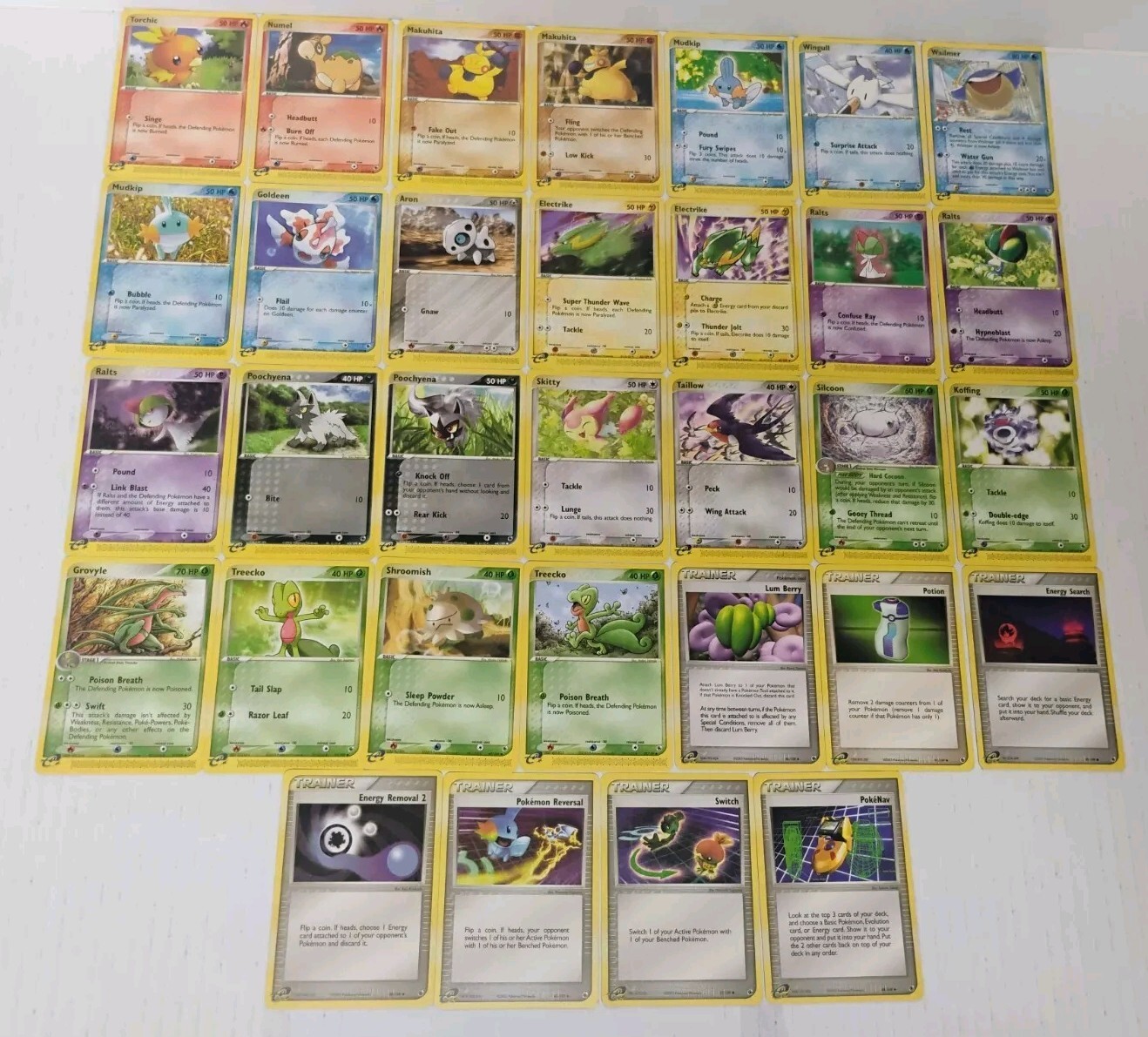 Pokemon Ruby And Sapphire Set Pokemon Card Lot Ereader LP-MP-image