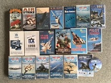 + Army Milit&auml;r Sammlung Luftfahrt Air Force (18x VHS-VIDEOCASSETTEN + 1x DVD) +