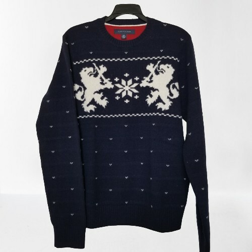 Lambswool Pullover Sweater Lions Crest 