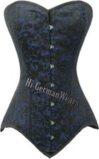 Heavy Duty Double Steel Boned Over Bust Waist Training Brocade Corset Hi-72