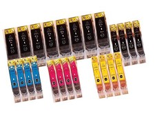 24x Drucker Patronen für Canon PIXMA IP4200 IP3300 iX4000 iX5000 MP510 mit chip