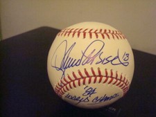 Lance Parrish AUTOGRAPHED OFFICIAL MAJOR LEAGUE BASEBALL SIGNED 1984 WSC TIGERS