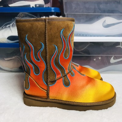 uggs with flames