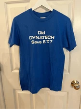 Vintage Hanes 50/50 Combed Blue Did Dynatech Save E.T.?” T-Shirt sz M