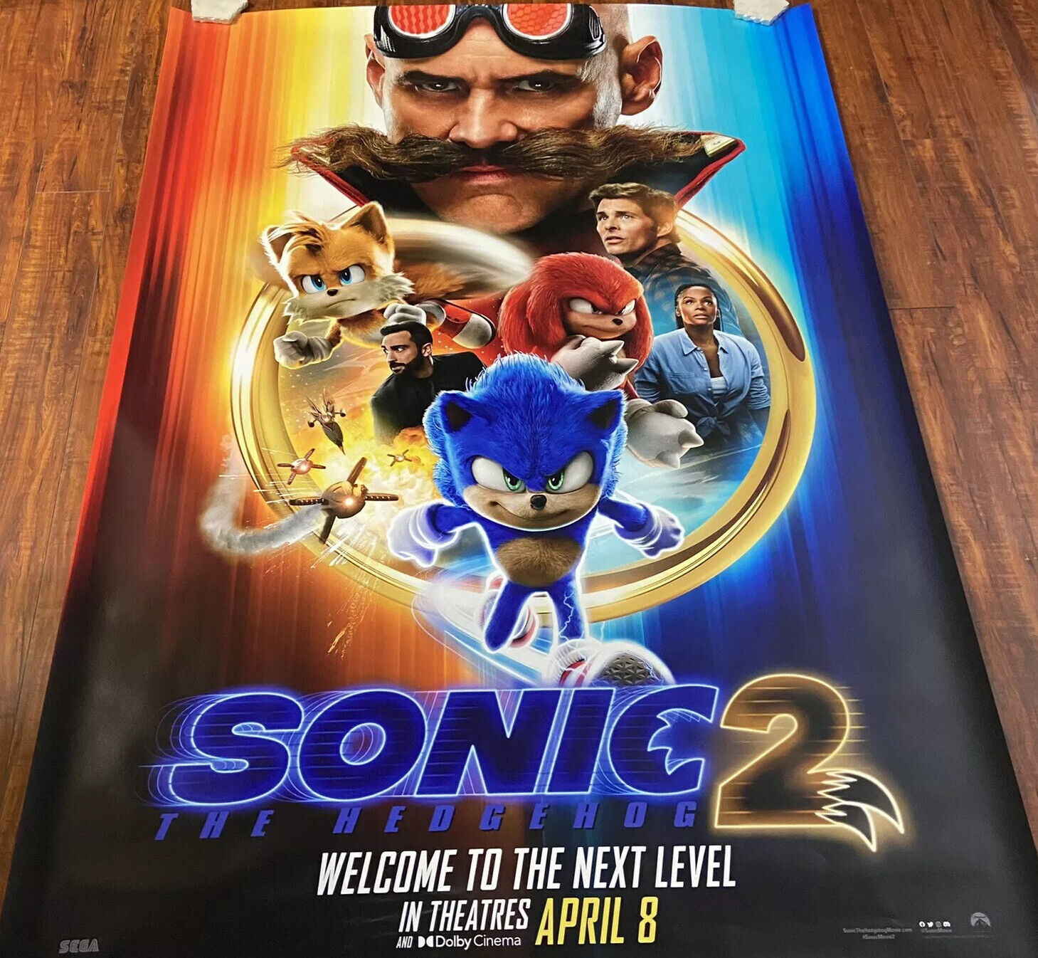 Sonic The Hedgehog 2 Movie Poster 18'' X 28'' ID-75-2