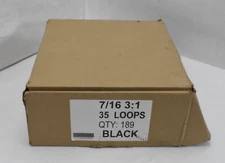 Rayson Double Loop Binding Wires 7/16" 3 to 1 Pitch 35 Loops Black Wire 189 Pack