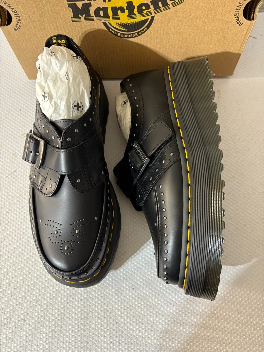 DR. MARTENS RAMSEY QUAD STUD STRAP MONK PLATFORM CREEPERS