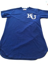 Game Worn Used Kansas Jayhawks KU Baseball Jersey Victory Size 46 #51