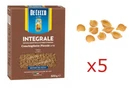 PASTA DE CECCO SHELLFISH DURUM WHEAT WHOLE GRAIN FIBER SOURCE 5 PIECES 2.5kg