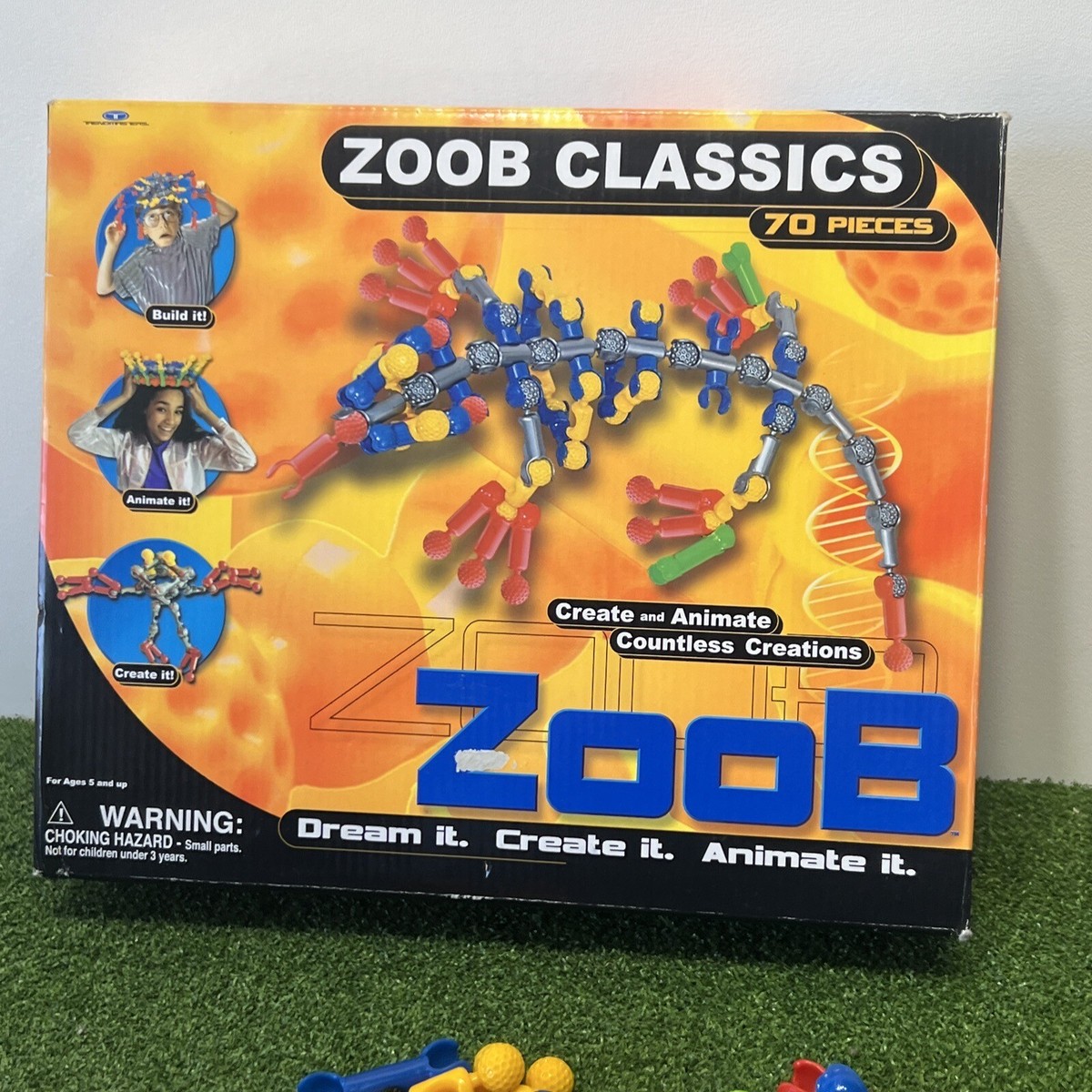 Zoob Builderz Building Toys Lot Of 70 Mini Small Zoob + 16