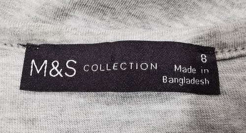Grey Maxi Dress Size 8 Soft Stretch Cotton Jersey Adjustable Straps M&S - Picture 15 of 20