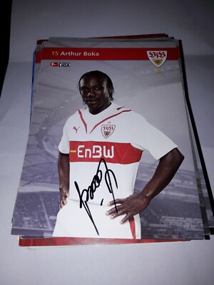 Signierte AK Arthur Boka VfB Stuttgart   NEU 