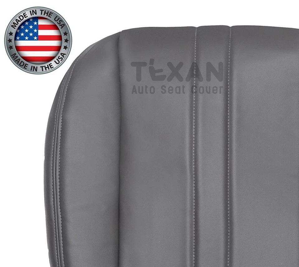 2004-2006 Chevy Express 2500/3500 Cargo Van Driver Bottom Vinyl Seat Cover Gray - Image 4 of 4