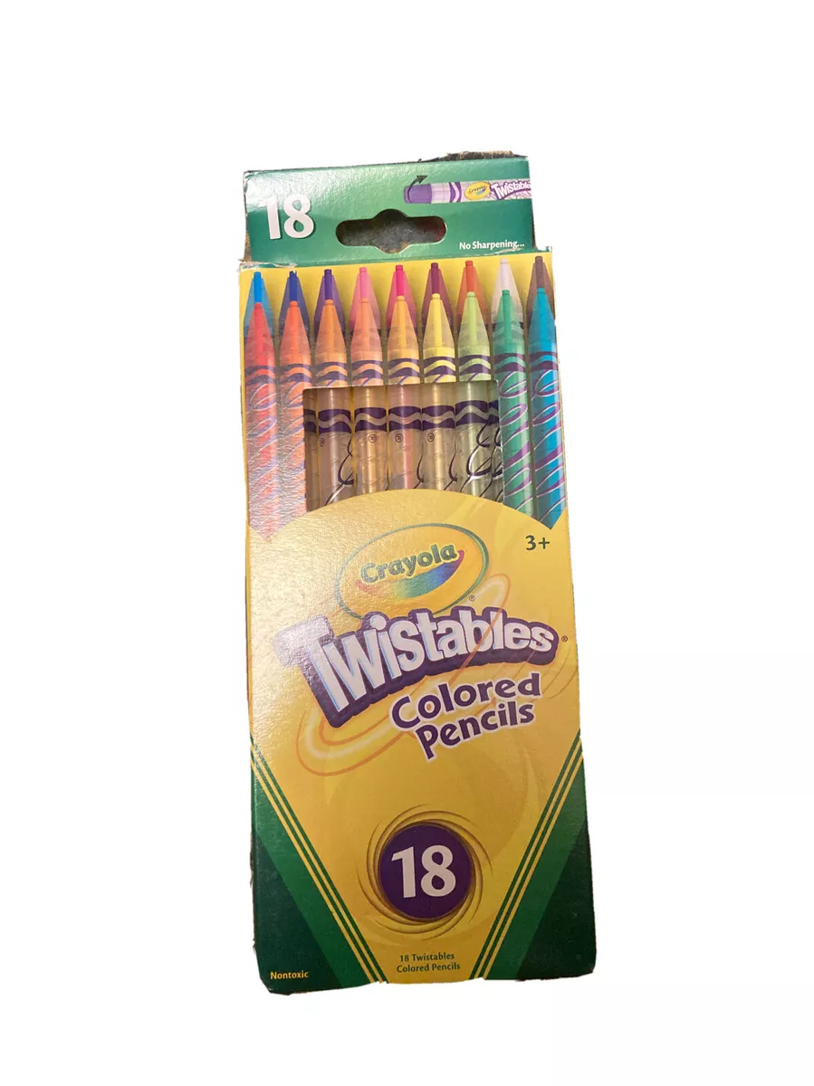 Crayola Twistables Colored Pencils, Assorted Colors, Set of 18