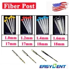 20X Dental Endo Fiber Post Quartz Glass Screw Resin post Thread1.2 1.4 1.6 1.8mm