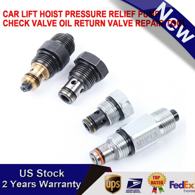2x Car Lift Valves Special Lift Pressure Relief Valve 62mm Or 72mm Free