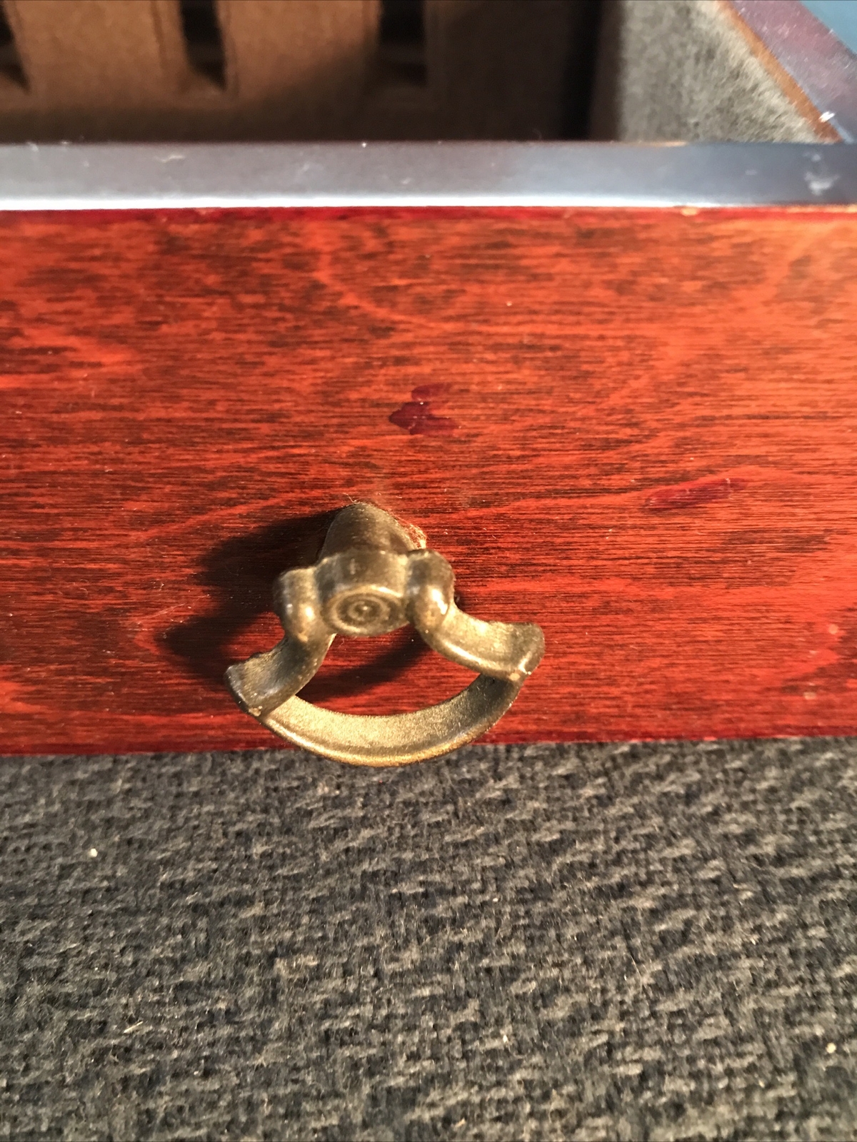 Reed & Barton Storage Chest Wood Flatware Case Silverware Wood Drawer