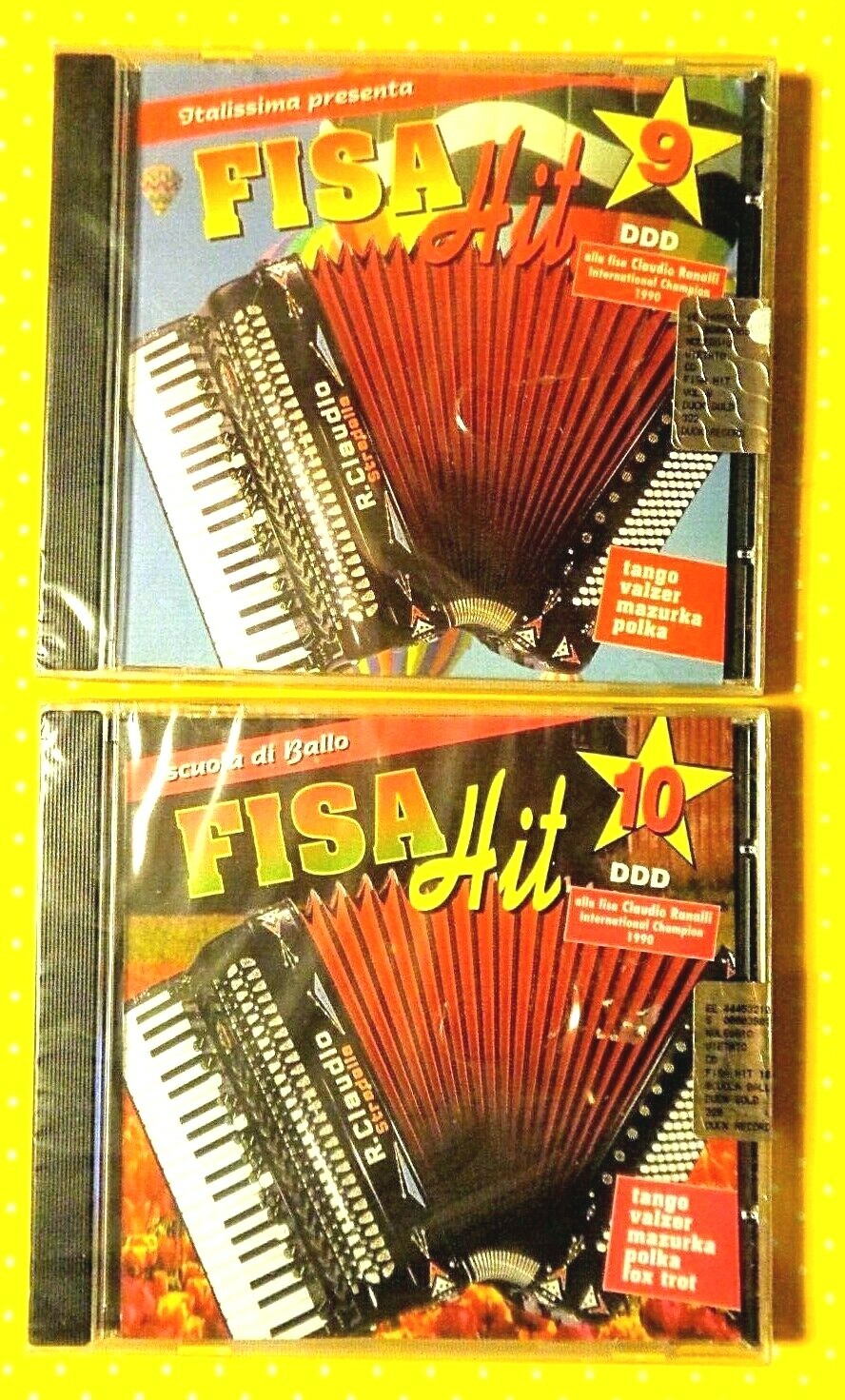 FISA HIT  9 e 10  - CLAUDIO RANALLI International Champion 1990 - 2 CD SIGILLATI