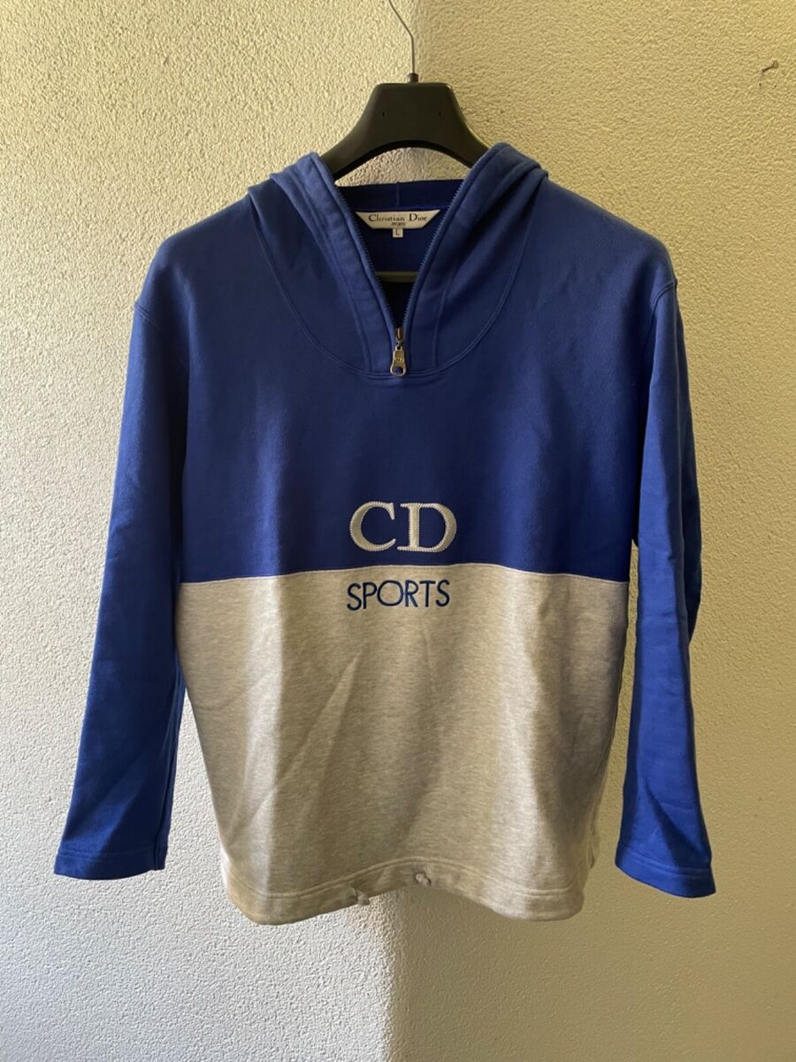 Dior Sports Hoodie Christian 90s Vintage Zip Sweater | eBay Dior Sports Hoodie Christian 90s Vintage Zip Sweater | eBay
