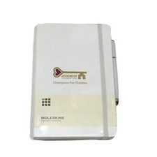 Classic Notebooks Moleskine Soft Cover Pocket Plain Notebook With Pen White