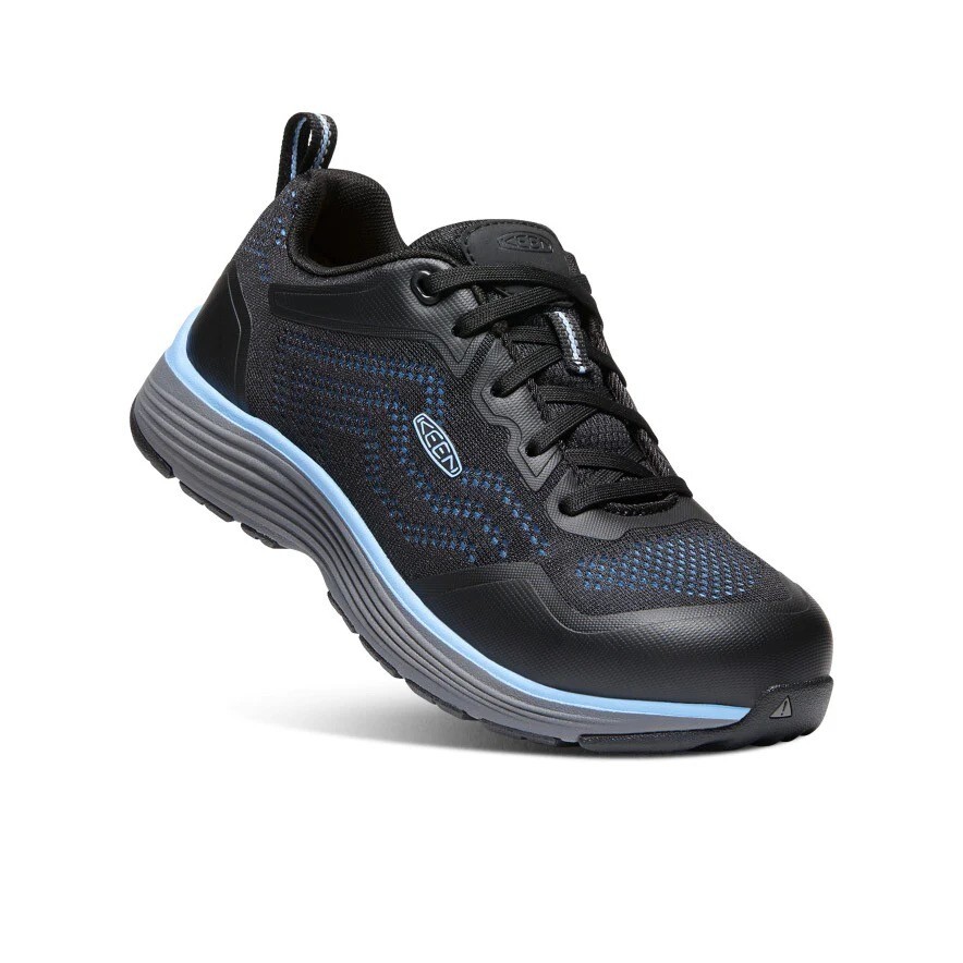 Stivali scarpe da lavoro KEEN donna Sparta 2 punta alluminio Airy blu nero taglia 8 W