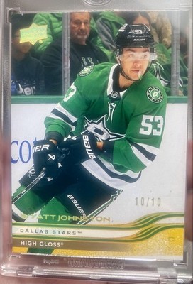 2025-26 Upper Deck Series2 High gloss #306 Wyatt Johnston Bookend 10/10