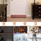 Under Door Draft Stopper Noise Blocker 38 Inches for Door Bottom Red Snowflake — photo 4