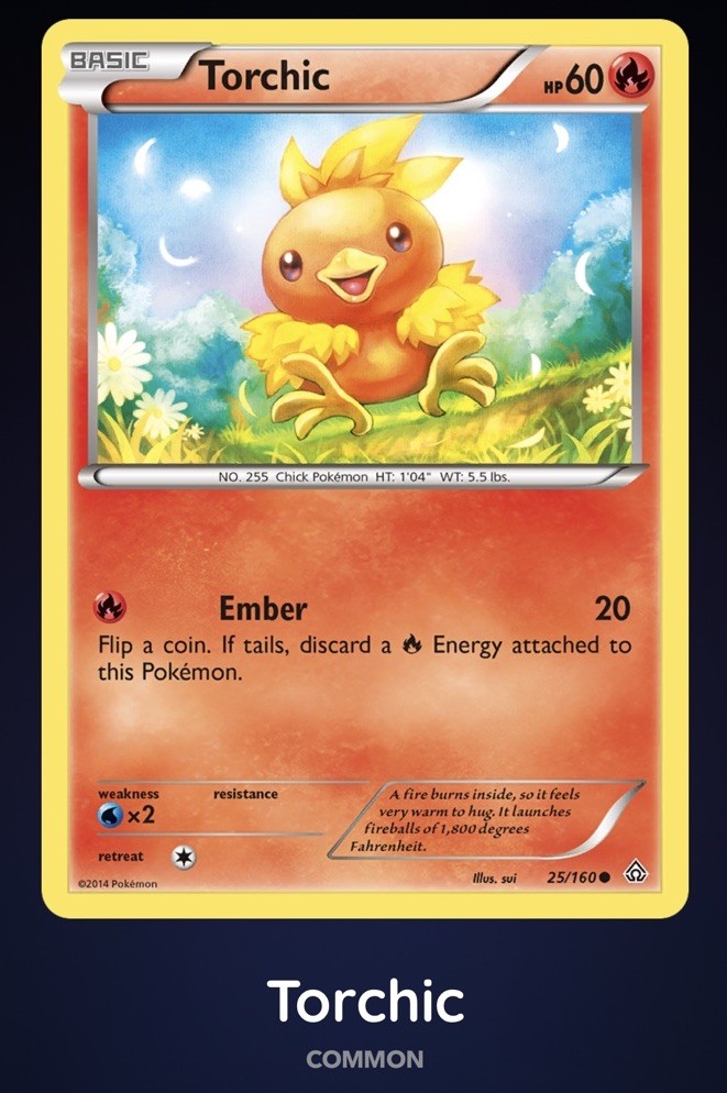 🔥Torchic 25/160 XY - Primal Clash Common Normal Pokemon TCG 2014 NM