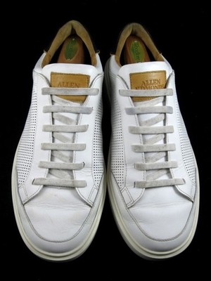 Allen Edmonds ''OLIVER'' Men's Slip-On Stretch Lace Sneakers  10 EEE White (783N)