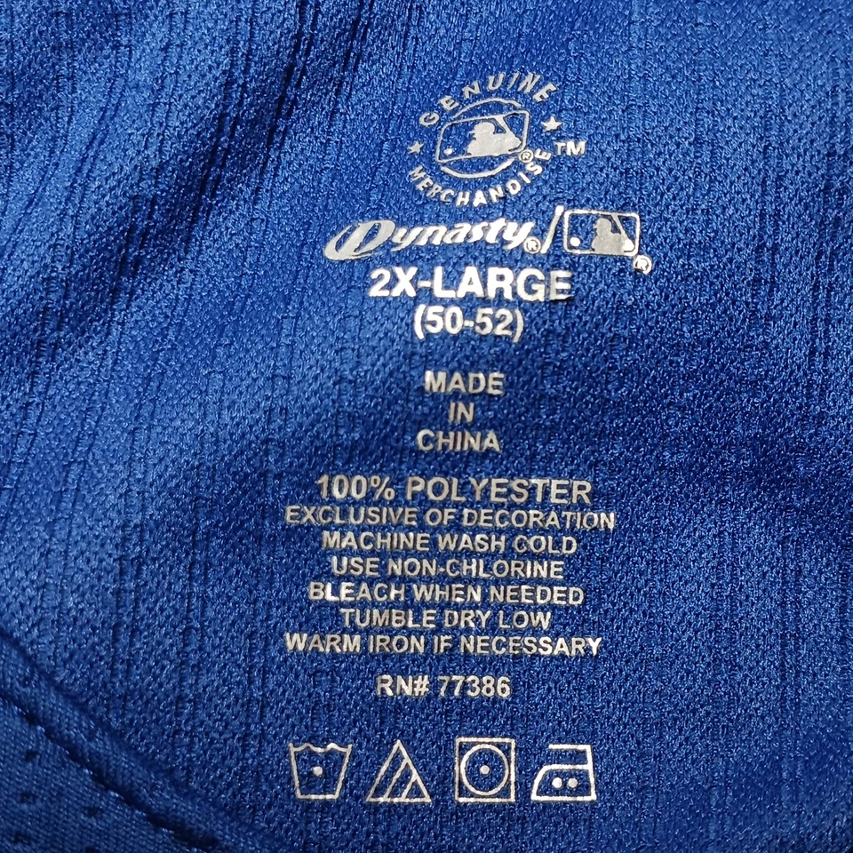 Kansas City Royals Blue MLB Jersey Dynasty Genuine Mens Sz 2XL 50-52 - Image 3 of 4