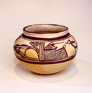 Historic Hopi Tewa Polychrome Pot
