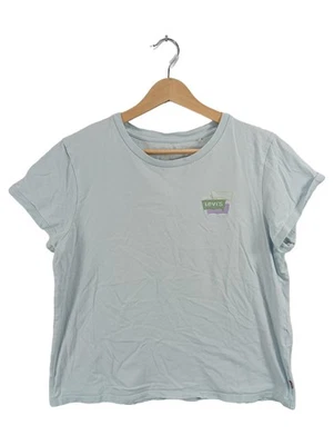 Levi's T-shirt Femme Bleu Clair Logo Casual (EU 40, INT L) - Photo 1/3