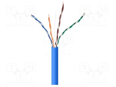 U/UTP blau CCA PVC Leitungen 5e Draht 4x2x24AWG