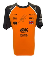 LANDO NORRIS SIGNED MCLAREN FORMULA 1 CHAMPION T-SHIRT (ACG CERT AG17779)