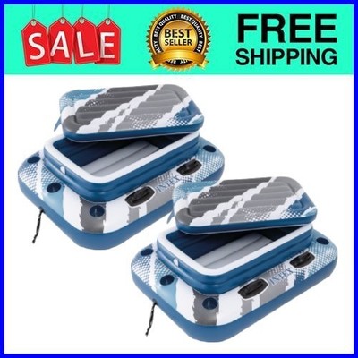 Intex Mega Chill 2 Cooler - Inflatable Floating Water with Cup Holders,2PACK