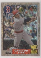 2021 Topps All-Star Rookie Cup Base Image Holofractor 87/99 Carlton Fisk HOF 7ut