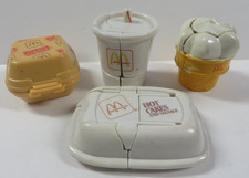 Vtg Lot 1988 McDONALD'S CHANGEABLES Transformers Toys Happy Meal Quarter Pounder