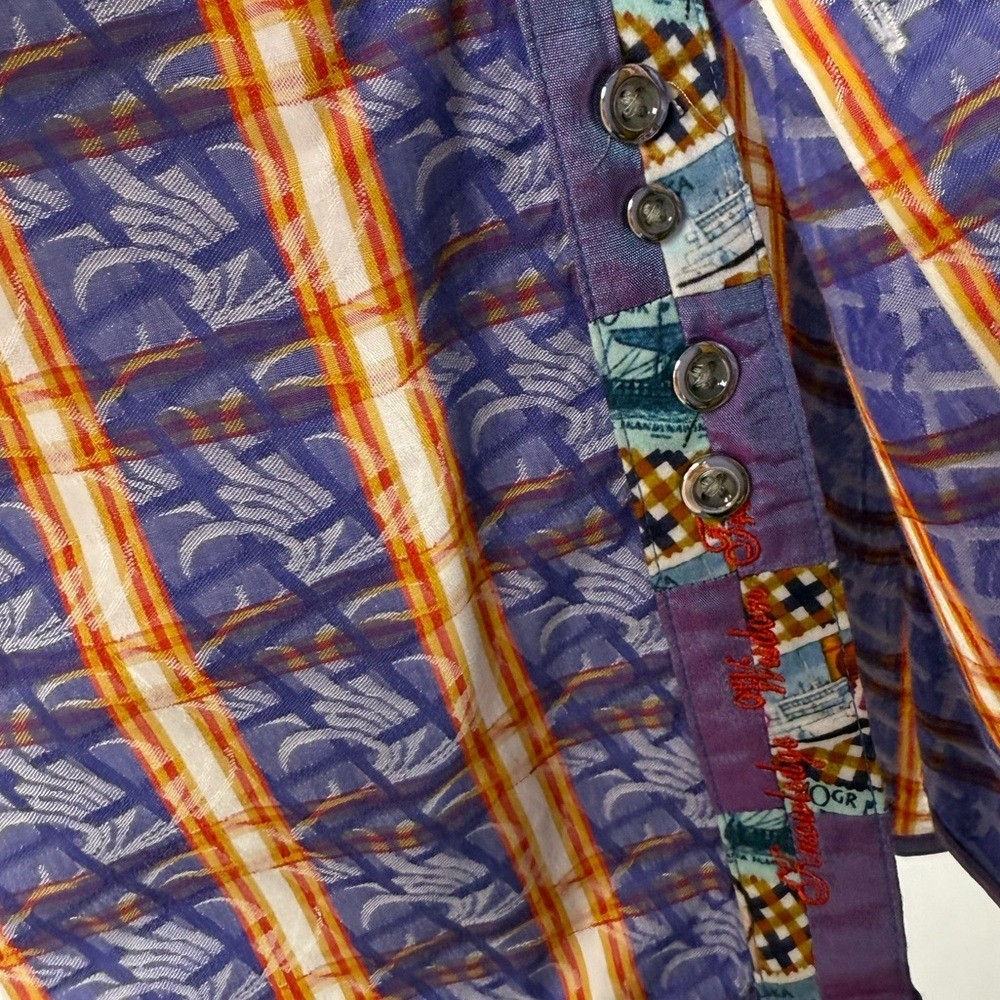 Robert Graham Printed Button Up Collared Shirt in… - image 3