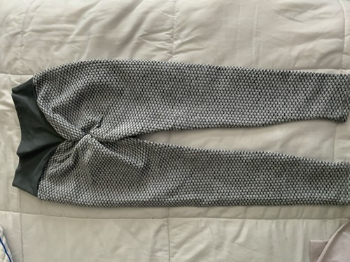 Viral Damen Amazon Scrunchie Po Leggings Größe Medium dehnbar - Bild 1 von 11